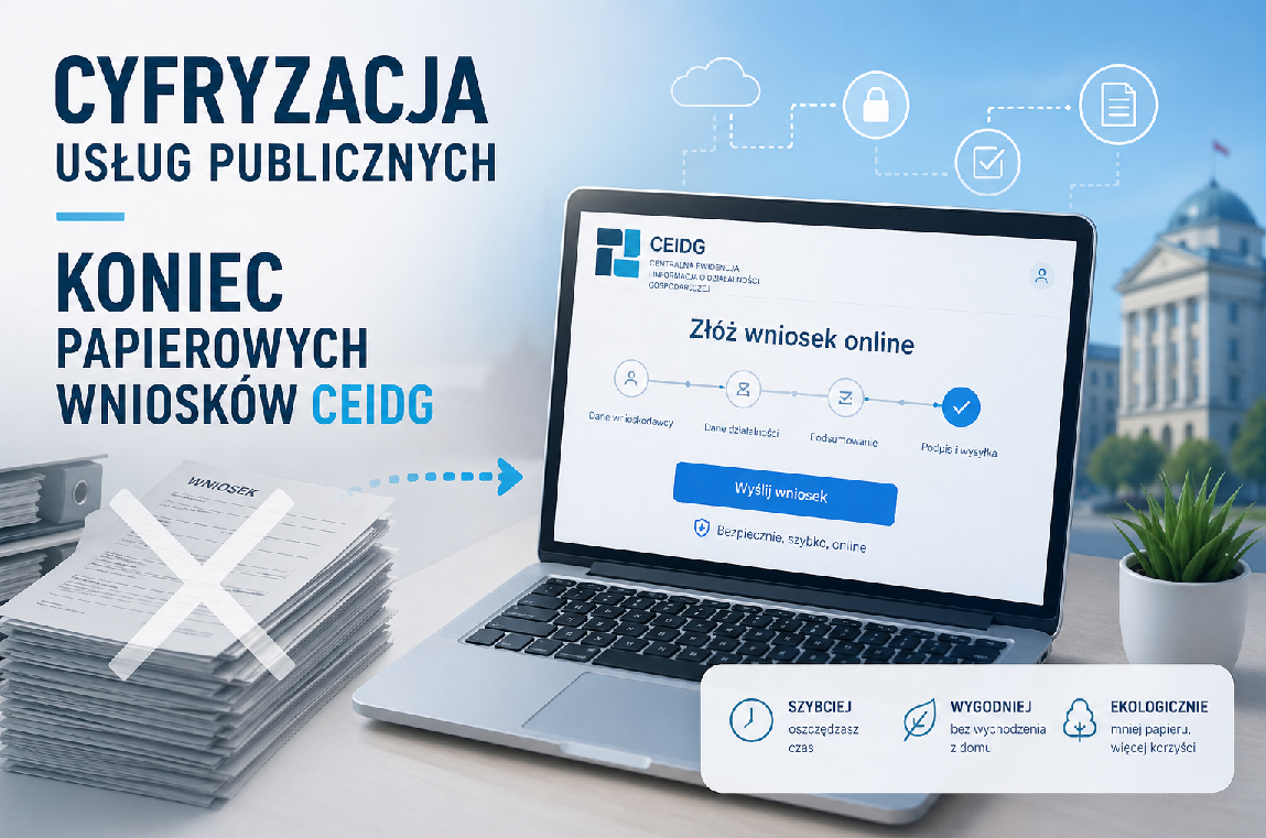 Koniec papierowych wniosków w CEIDG